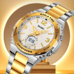 ساعت مچی عقربه‌ای کوارتز مردانه اسکمی مدل 2310-sil-gold