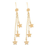 گوشواره طلا 18 عیار زنانه کد EA190