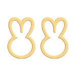 گوشواره طلا 18 عیار زنانه فرشته مدل خرگوش WEL-000406
