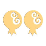 گوشواره طلا 18 عیار زنانه فرشته مدل انار WEL-000116