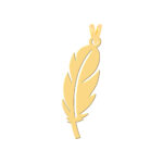 آویز گردنبند طلا 18 عیار زنانه فرشته مدل پر WNL-000123