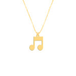 گردنبند طلا 18 عیار زنانه فرشته مدل نت موسیقی WNLZ-000623