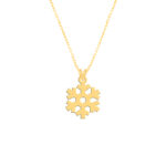 گردنبند طلا 18 عیار زنانه فرشته مدل برف WNLZ-000565