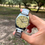 ساعت مچی عقربه‌ای کوارتز مردانه مدل دو تقویمه کلاسیک کد 002