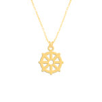 گردنبند طلا 18 عیار زنانه فرشته مدل سکان کشتی WNLZ-000298