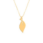 گردنبند طلا 18 عیار زنانه فرشته طرح برگ مدل WNLZ-000192