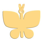 آویز گردنبند طلا 18 عیار زنانه فرشته مدل پروانه WNL-000520