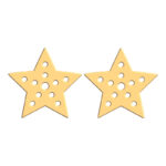 گوشواره طلا 18 عیار زنانه فرشته مدل ستاره WEL-000139