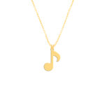 گردنبند طلا 18 عیار زنانه فرشته مدل نت موسیقی WNLZ-000625